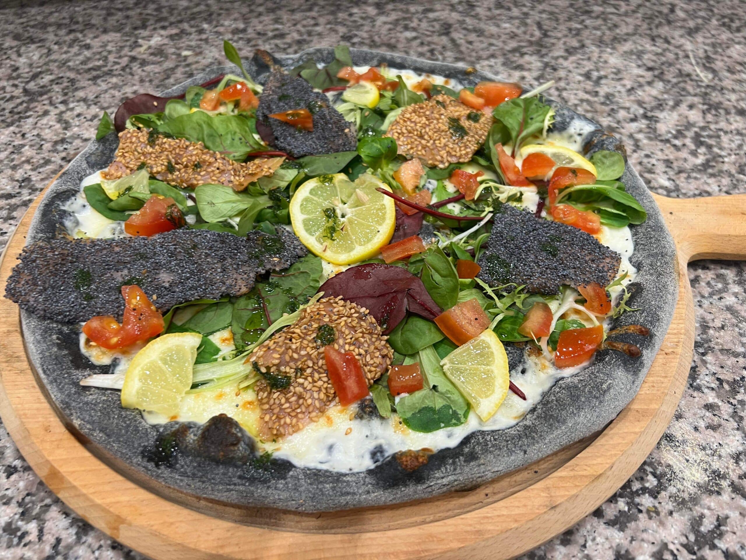 pizza base charbon